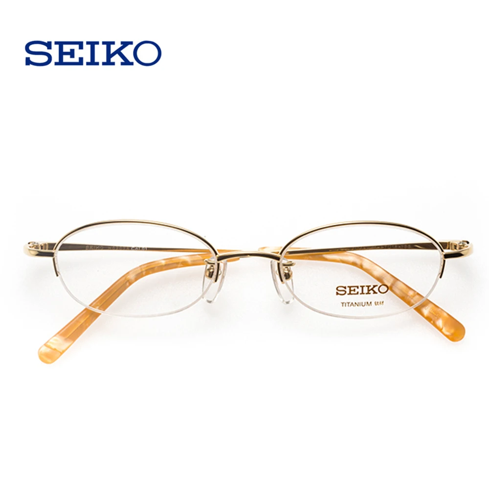 SEIKO титановые оправы для очков для женщин, маленькие титановые оптические очки, женские очки по рецепту H02028