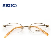 SEIKO титановые оправы для очков для женщин, маленькие титановые оптические очки, женские очки по рецепту H02028