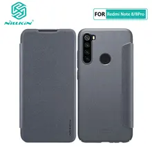 Флип-чехол для Xiaomi Redmi Note 8 Pro Nillkin Sparkle Series PU кожаный чехол Redmi Note 8 Pro