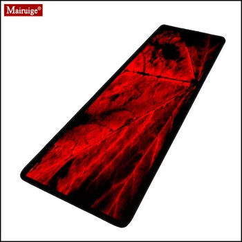 

Black and Red Mouse Pad XXL Gamer Desk Mat Autumn Maple Leaves Large Keyboard Pad Gaming MousePad 90x40cm for Laptop Table Pads