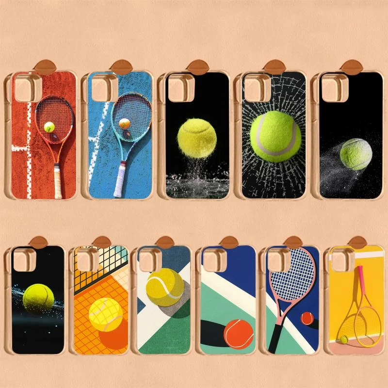 cute iphone 12 mini cases Tennis Print Phone Case for iPhone 11 12 13 mini pro XS MAX 8 7 6 6S Plus X 5S SE 2020 XR cover apple iphone 12 mini  case