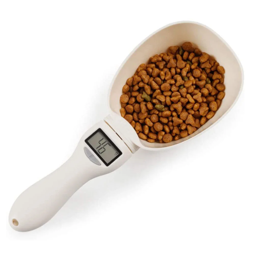 

800g/1g Pet Food Scale Cup For Dog Cat Feeding Bowl Kitchen Scale Spoon Measuring Scoop Cup Portable With Led Display
