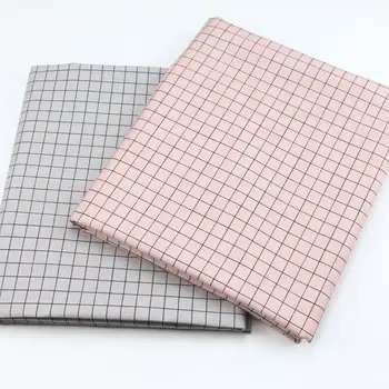

2.35 M Wide Geometry Plaid Cotton Twill Printed fabric for Table Cloth Curtain Sheet Quilt Cover Dust Cover Cloth