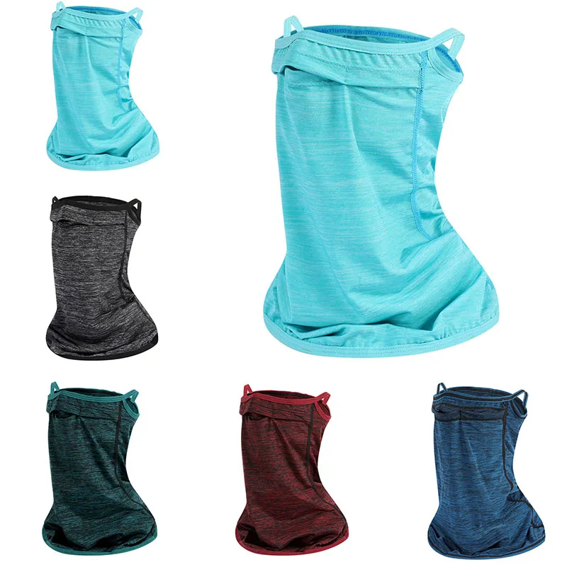 Outdoor Sports Ice Silk Neck Warmer Face Mask For Skin Protect Sunscreen