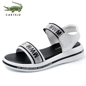 

CARTELO women's shoes summer new flat sandals non-slip soft bottom comfortable thick bottom casual simple Korean version of wild