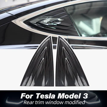 

Window Cover Protector Anti-Theft Rear Quarter Panel Glass Window Shutters for Tesla Model 3