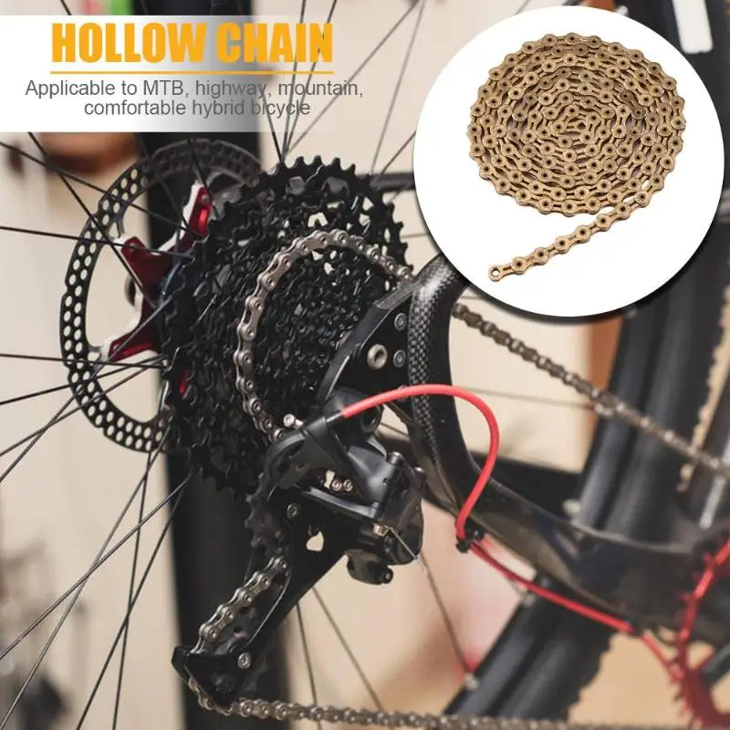 New Mountain Road Bicycle 11 Hollowed Chain Speed Steel High Quality Steel Practical and Durable for Night Riding Gadgets