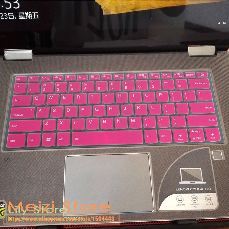 14'' laptop Keyboard Cover Skin Protector For Lenovo Yoga C940 14 C740 14 inch c940-14iil c940 14iil C740-14IML C740 14IML - Цвет: rose
