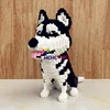 16042 Siberian Husky Dog Animal Pet 3D Model 1900pcs DIY Diamond Mini Building Small Blocks Brick Toy for Children No Box ► Photo 3/6