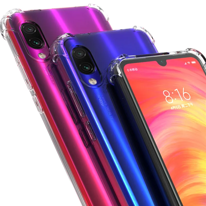 Противоударный Прозрачный чехол для xiaomi mi 9 8 se a1 a2 lite redmi note 4 6 5 pro 6/6a/4x/k20 2