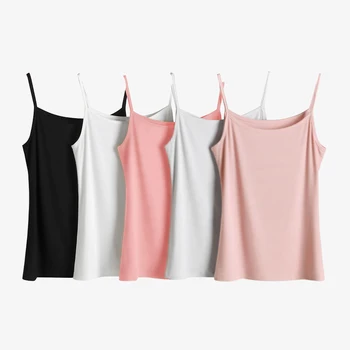 

Summer Solid Tube Seamless Tank Tops One-piece Camisoles Suspenders Underwear Women Sexy Top Modal Vest Lingerie Sleeveless