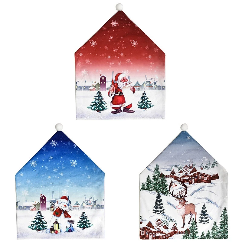 1 Pcs Christmas Chair Covers Design For Holiday Party Decoration | Дом и сад