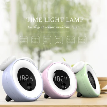 

Time Light Sensor Intelligent Timing Sleep Novel Bedside Lamp 2 Lighting Modes Motion Sensor Energy Saving Led Mushroom Lamp
