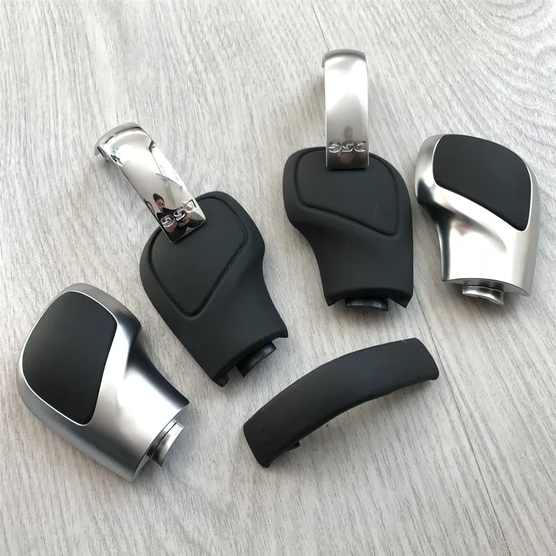 1PCS Chrome Matt With Leather Shift Knob Gear Side Cover DSG <br />Emblem For VW Golf 6 7 R GTI Passat B7 B8 CC R20 Jetta MK6 GLI-in Gear <br />Shift Knob from Automobiles