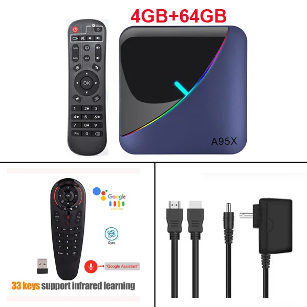 4GB 64GB G30S Предпродажа A95X F3 Android 9,0 ТВ приставка Amlogic S905X3 4 Гб 64 Гб Wifi BT Youtube HDR Google Play Netfilx 8k телеприставка устройство - Цвет: 4GB 64GB G30S