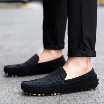 

Spring/Autumn Men Driving Shoes Brand Young Casual Loafers Shoes Low Top Lazy Shoes For Men Size 39-43 Slip On Flats Footwear
