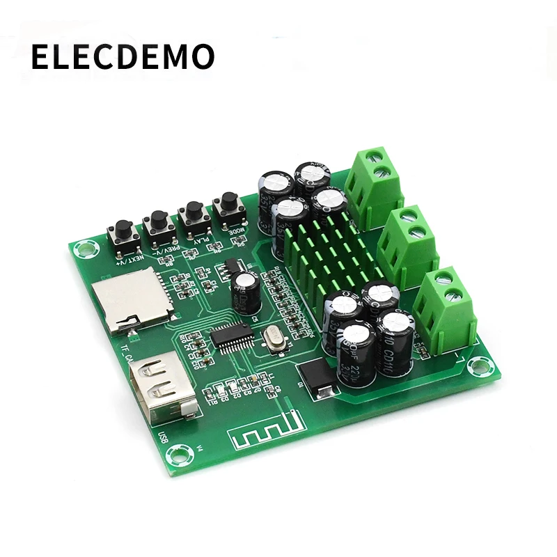 XH-M422 Bluetooth усилитель мощности плата Интегрированная Bluetooth U диск tfcard воспроизведение tpa3116d2 усилитель доска двойной 50 Вт