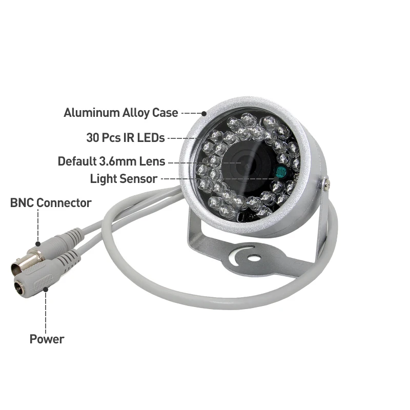 HD AHD 30 светодиодный ИК Ночное видение Водонепроницаемый 720P/1080P CCTV Камера на