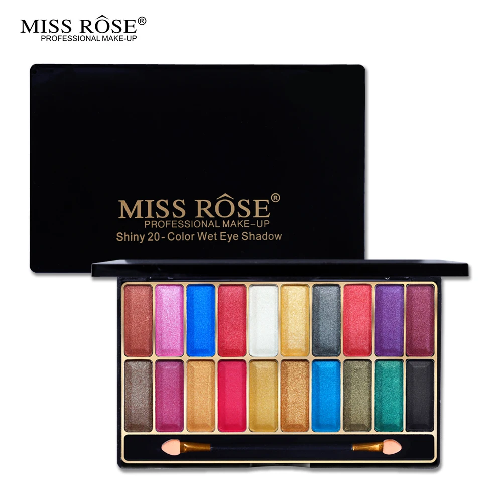 Miss Rose, палитра для макияжа глаз, 36 цветов, матовые мерцающие тени для век, набор, дымчатый макияж, яркие тени для век, телесный цвет, косметические наборы с кистью - Цвет: 20 Colors 01