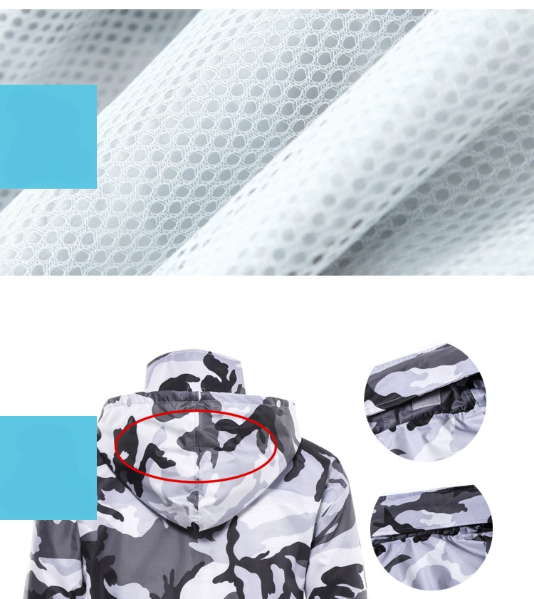 Calças de Chuva Capa de Chuva Impermeável ao ar Chapéu de Chuva Two-piece Grupo Pesca Camuflagem Livre Ciclismo Moto Transparente 15 Two-piece set Pesca Camuflagem Calças de Chuva
