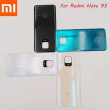 

New Back Glass Battery Cover For Xiaomi Redmi Note 9S Rear Panel Door Housing Case Repair Replacement Parts With Logo + Stickers