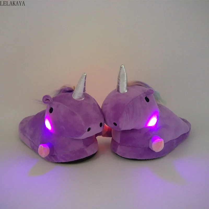 Мультяшные плюшевые креативные тапочки для детей милые животные дома мягкие