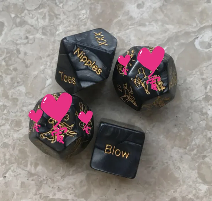 

Interesting Romantic Role Playing Dice Luminous Dice Game 4 sets, Honeymoon Singles Party, Him and Her, Bride Gift Party, Bride'