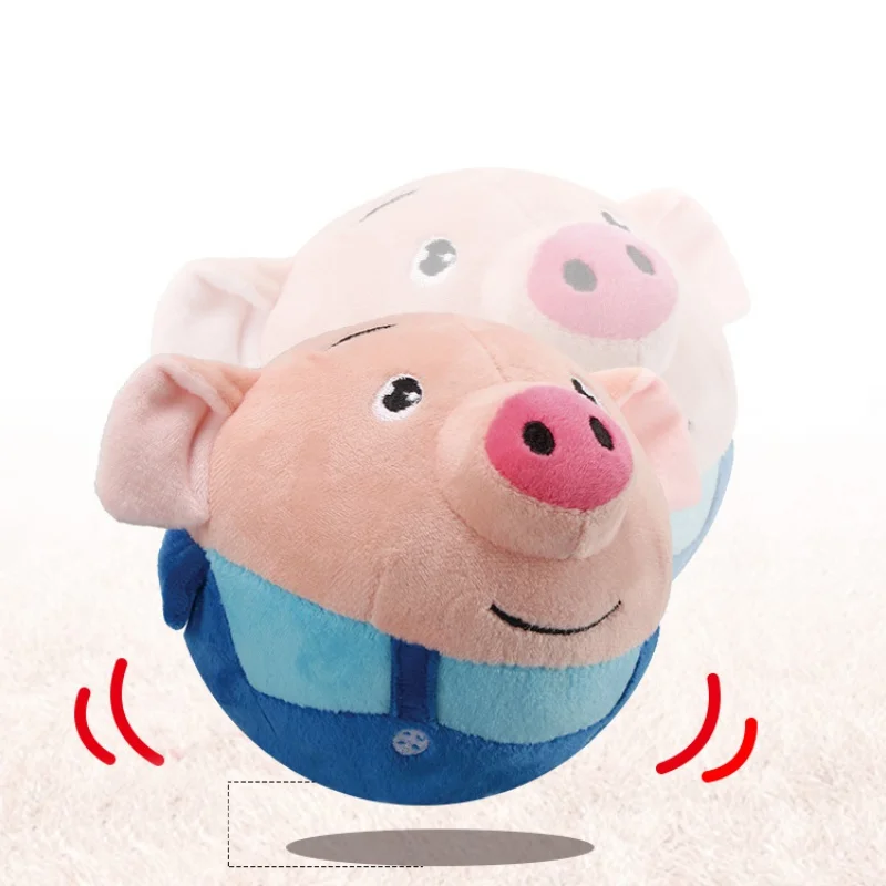 Плюшевая игрушка свинка набивные животные кукла музыкальная развивающая