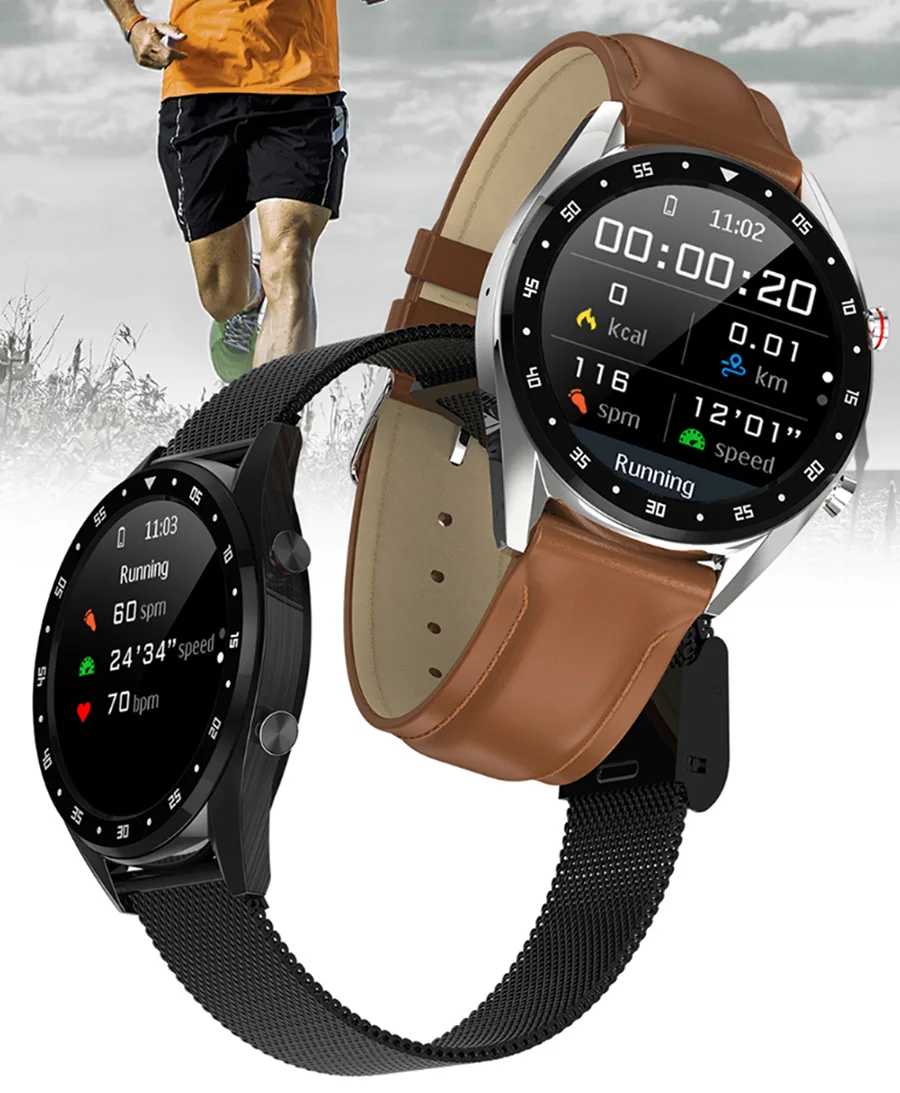 

New L7 Smart Watch Men Women ECG Bluetooth Call Music Anti-lost Reminder Message Synchronize IP68 Waterproof for IOS Android