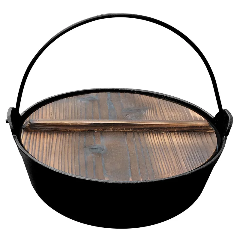 

Coleman Cast Iron Boiler Thick bao guo Making Soup Multi-Purpose Stewing Pot Japan Pot Pig Iron Hot Pot Sukiyaki