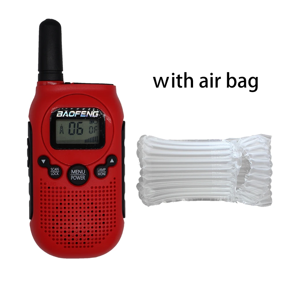 Red Air Baofeng игрушка радио BF-T6 1500mAh FRS PMR Портативное двухстороннее радио детская игрушка T6 портативное CB радио детский радиоприемник подарок для детей - Цвет: Red Air