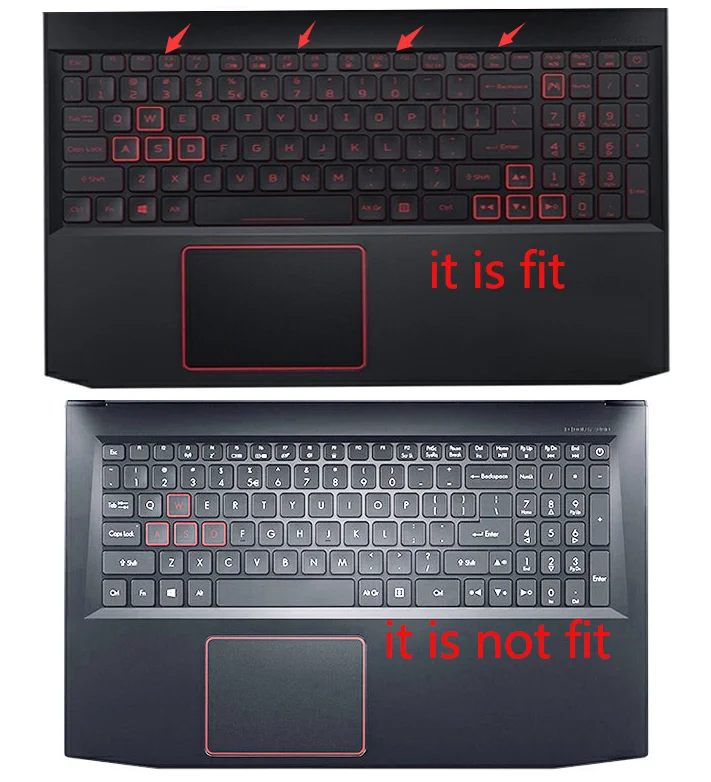 15 6 Laptop Keyboard Cover Protector Skin For Acer Nitro 5 An515 54 54w2 An515 54 51m5 An517 51 56yw Nitro 7 An715 51 17 3 Keyboard Covers Aliexpress