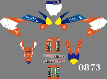 

0873 Motorcycle Team Graphic & Backgrounds Decal Sticker Kits for KTM SX65 2016 2017 2018 2019 2020
