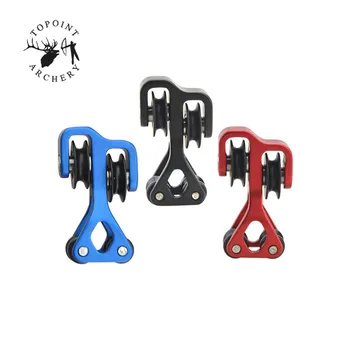 1pc Archery TP140 Bowstring Cable Slider Compound Bow Dedicated String Seperator Hunting Shooting Bow string Splitter Slider 3 8 aluminum archery cable slide compound bow string splitter roller glide cable slide bow string separator for compound bow