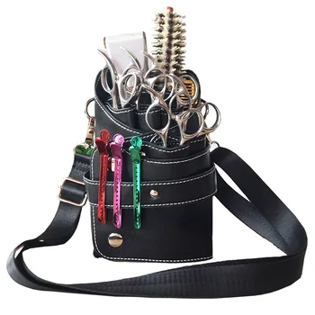 

Hairdressing Scissor Bag Hairdressing Kit Hair Stylist Multi-function Hairdressing Diagonal Waist Bag Electric Pusher Bag Origin