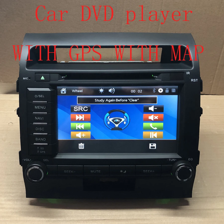 BYNCG Car multimedia DVD Player for Toyota Land Cruiser 200 2008 2009 2010 2011 2012 autoradio CAR GPS navigation Radio - Цвет: DVD gps with map