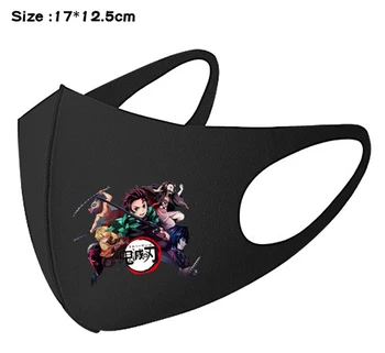 

Kimetsu No Yaiba Cosplay Mask Mask Face Mask Anime Printing Mask Dust-Proof Anti-Fog Face Mask Anime Adult Lovers Christmas Gift