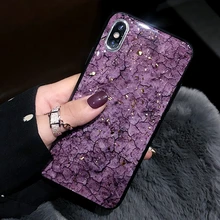 Чехол Из Мраморной золотой фольги с блестками для iphone X 11 Pro XS MAX 10 XR 7 8 Plus 6s 6, Модный мягкий силиконовый термополиуретановый противоударный чехол