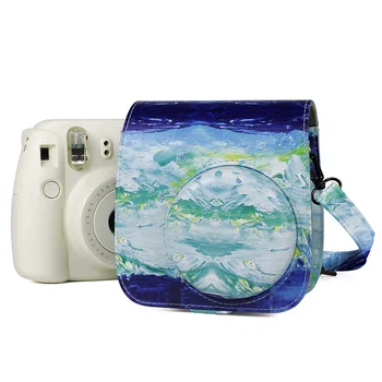 

NEW Fujifilm Instax Mini 9 Camera Case Bag PU Leather Cover with Shoulder Strap for Instax Mini 9 8 8+ Instant Film Cameras Case