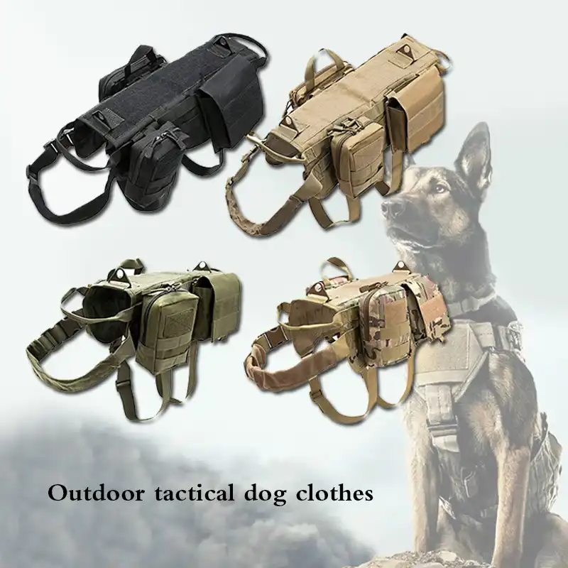 tactical dog vest with pouches