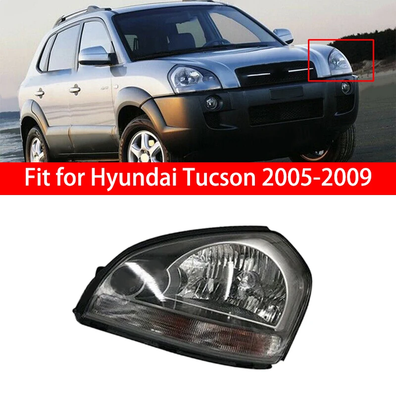 DWCX автомобилей левая фара в сборе подходит для hyundai Tucson 2005 2006 2007 2008 2009