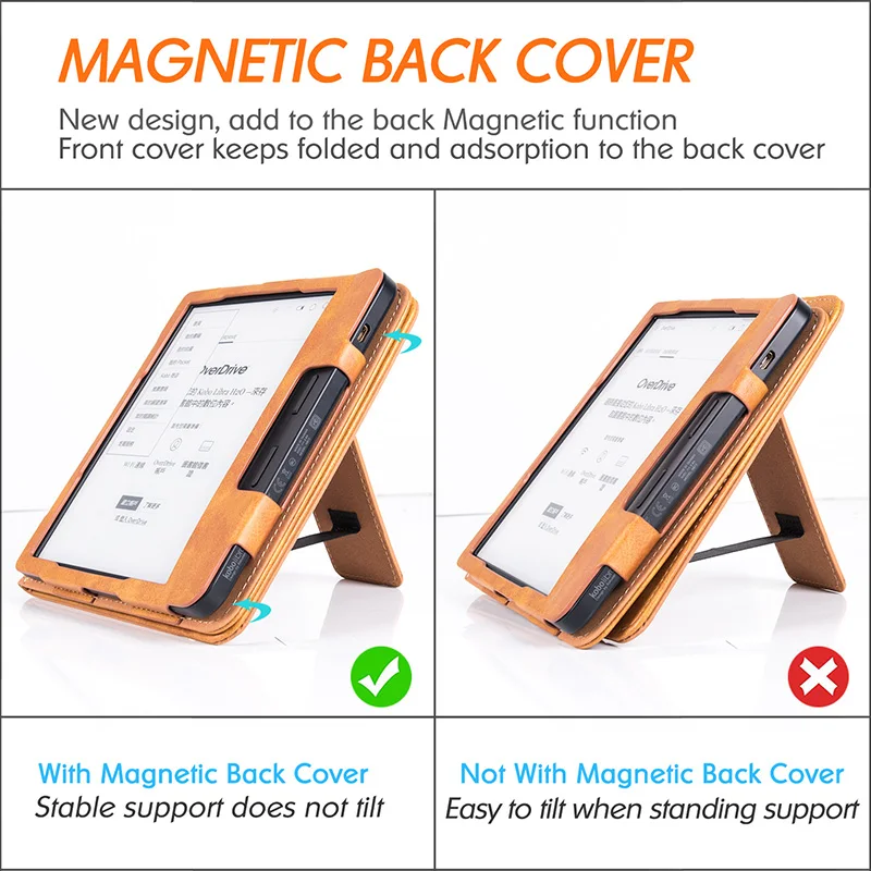 Coque De Protection En TPU Souple Pour Liseuse Kobo Clara 2E Modèle N506  Sortie En 2022, Étui De Protection Léger Avec Couvercle Magnétique En  Veille