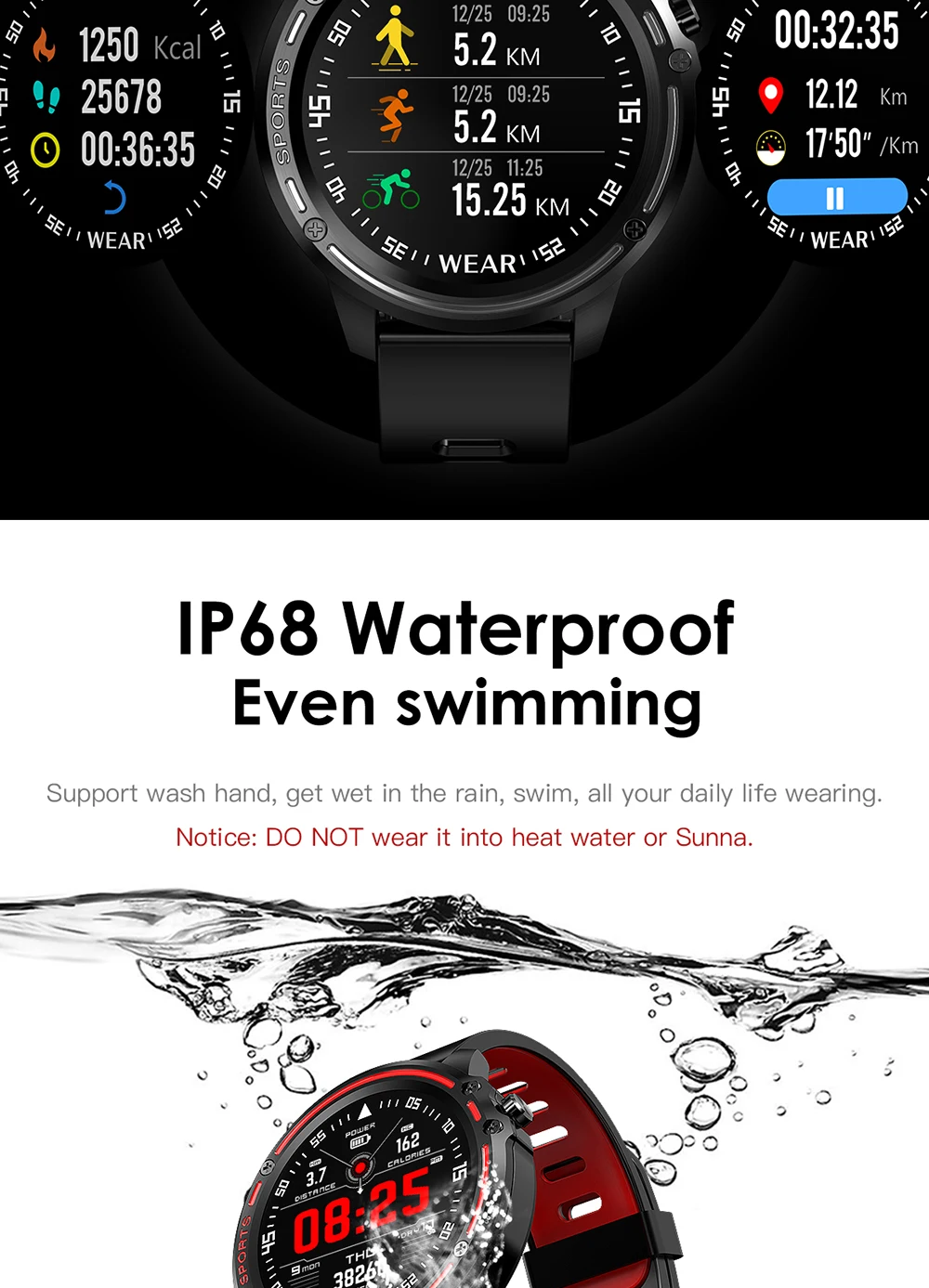 SYSOTORYU IP68 Водонепроницаемые Смарт часы ЭКГ сердечный ритм кровяное давление спортивные умные часы для Apple IOS huawei Xiaomi Android телефон