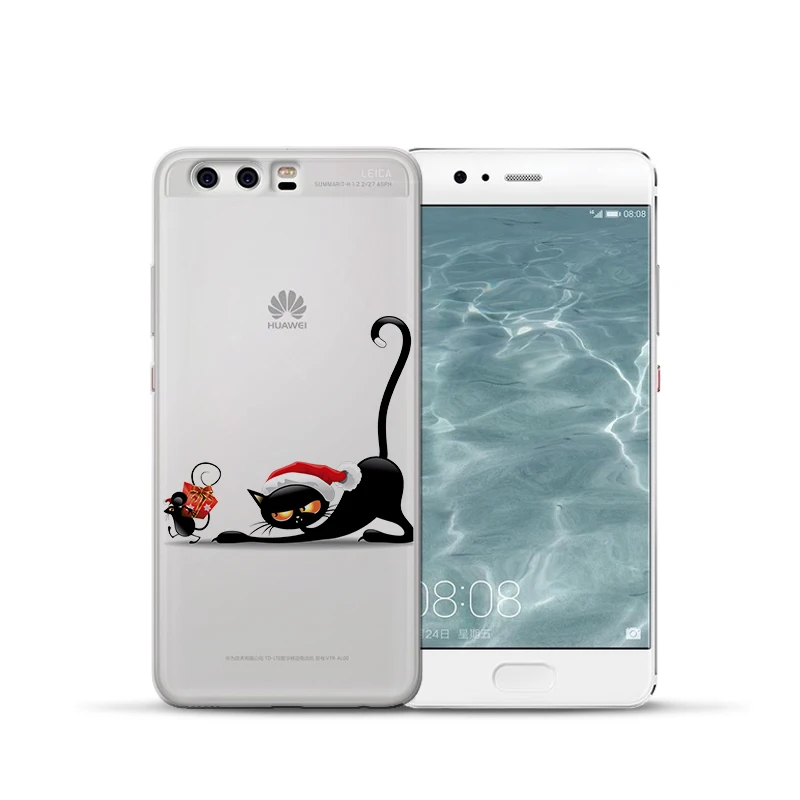 Роскошный чехол с рисунком кота для Huawei Mate 9 10 20 30 P8 P9 P10 P20 P30 P Smart Lite Plus Pro, чехол для телефона Etui funda capa - Цвет: 2465