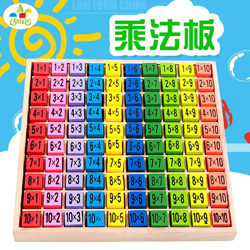 

Children Multiplication Formulas Table Wooden Montessori Training Aid Hundreds Board Mathematics Teaching Aids 1-100 Digital Boa
