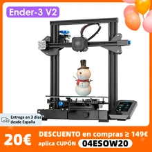 Najnowszy 3D drukarki Ender-3 V2 32 bity płyta główna cichy TMC2208 krokowy sterowniki 4.3 Cal dotykowy Lcd karborundu szkła łóżko Creality