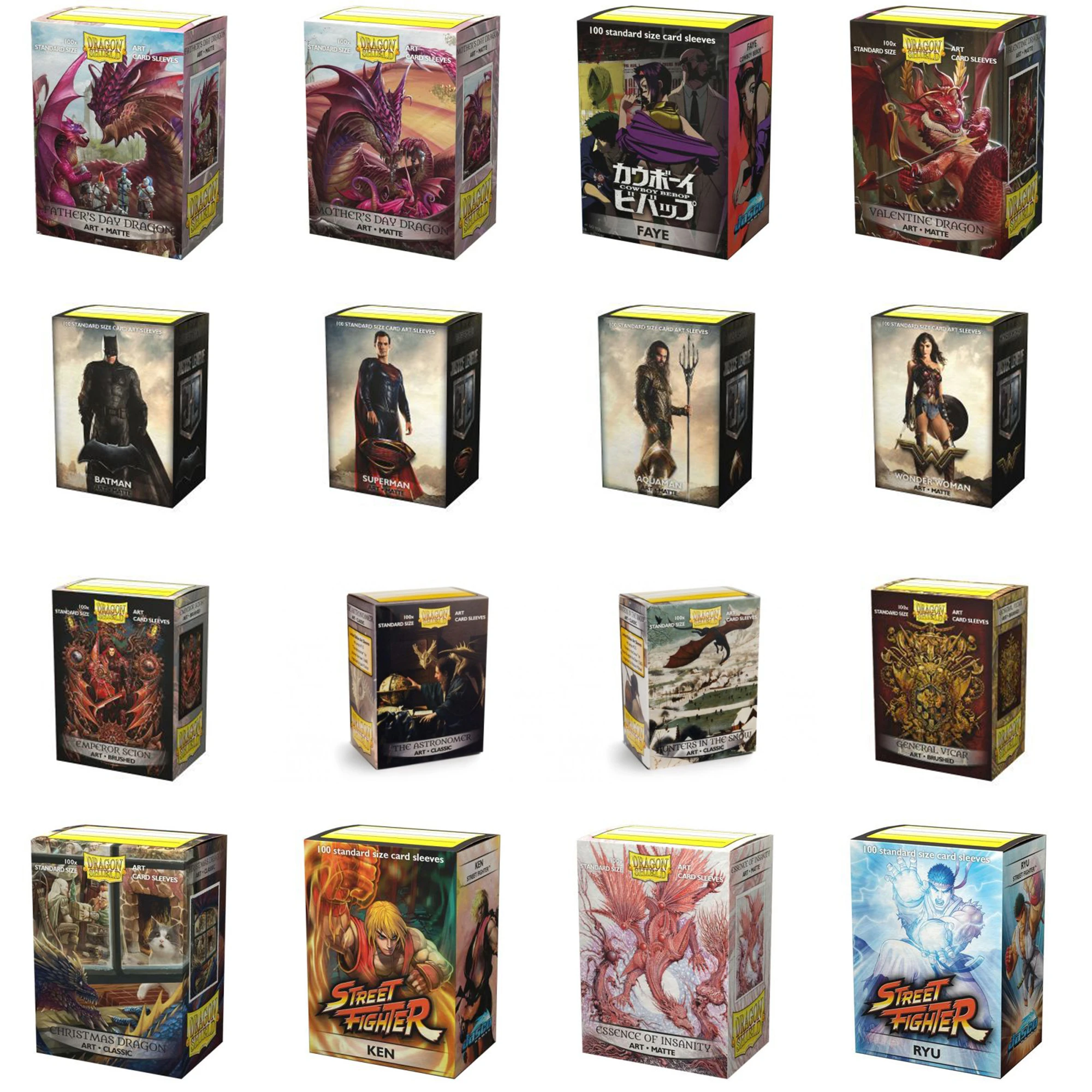 100pcs Lot Dragon Shield Picture Card Sleeves Series Father S Mother S Day Essence Of Insanity Game Cartas Playing Art Protector Playing Cards Aliexpress