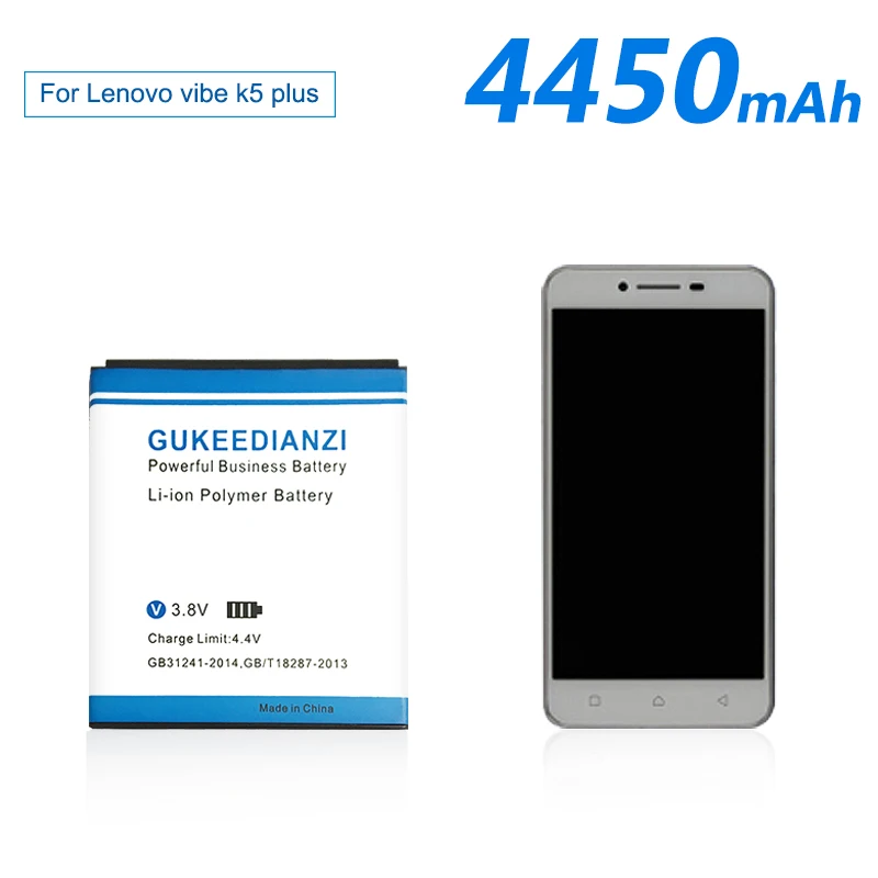 Аккумулятор для телефона GUKEEDIANZI 4450 мАч BL259 для lenovo K32C30 K32C36 Lemon K3 K5 Vibe K5/K5 Plus, аккумуляторные батареи