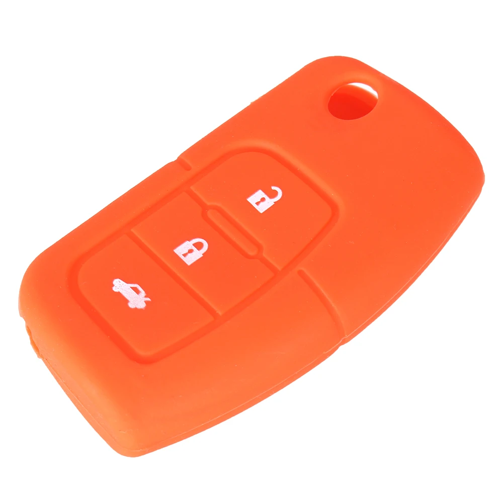 KEYYOU 30X силиконовый для ключа автомобиля чехол для Ford Fiesta Focus C-Max Galaxy Kuga Mondeo MK4 S-Max Fob умный пульт дистанционного ключа чехол