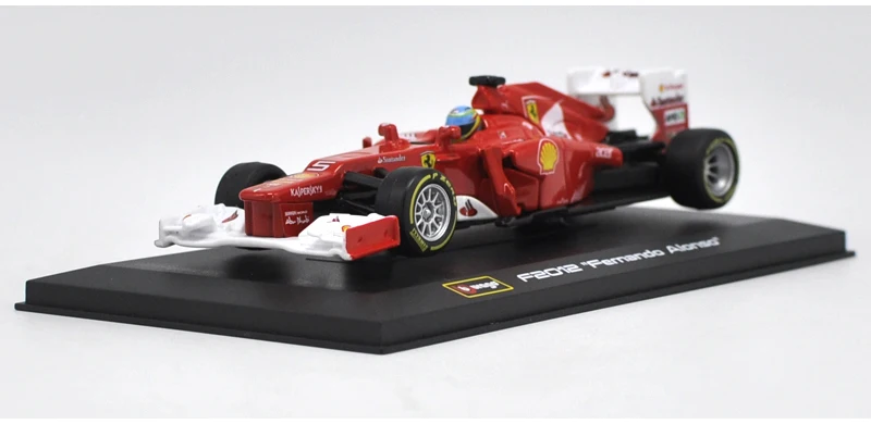 Bburago 1/32 1:32 Ferrari F2012 Fernando Alonso No5 F1 формула 1 гоночный автомобиль литья под давлением дисплей Модель игрушки для детей мальчиков и девочек